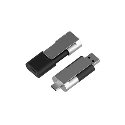 Data Password Enabled Type C OTG USB Flash Drive Metal Plastic Operating Temperature Range Minus 10 Celsius To 60 Celsius