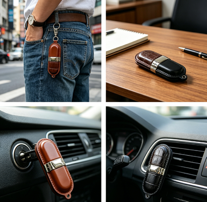A등급 가죽 USB 메모리 가죽 USB 플래시 드라이브 플래시 드라이브는 A등급 칩과 임원용 가죽 외장을 갖추고 있습니다.