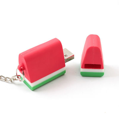 PVC 개방 몰드 귀여운 USB 스틱 수박 딸기 초콜릿은 형성했습니다