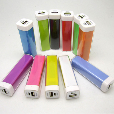 경품 사용을 위한 2000MAH 화려한 금속 파워 뱅크 91x25x25MM