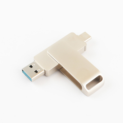C형 트위스트 금속 USB 플래시는 2.0과 3.0 고속도 256GB 128GB를 운전합니다