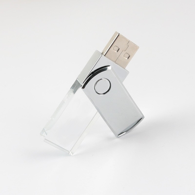 뛰어난 크리스탈 시니용 공 LED 라이트 USB 플래시는 2.0개의 가득 찬 메모리를 운전합니다