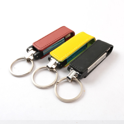 2.0 3.0 PU 가죽 주문 제작된 Usb 플래시는 32GB 256GB 엠보싱 로고를 운전합니다