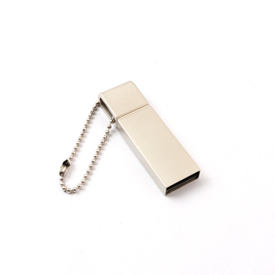 은색 매트 보디 금속 USB 펜 드라이브 2.0 64GB 128GB 20MB/S 사용자 지정 레이저 로고
