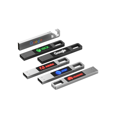 기념일 선물 LED 라이트 USB 플래시는 16G 32G 64G 128G 2.0을 운전합니다