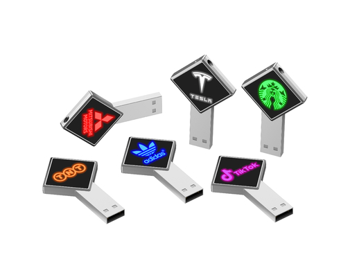 좋은 선물 프리미엄 LED 라이트 USB 플래시는 128GB 256GB 3.0을 운전합니다