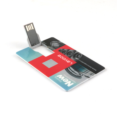 360개의 각도 회전 신용 카드 Usb 메모리는 2.0 UDP 플래시 칩 80MBS를 붙입니다
