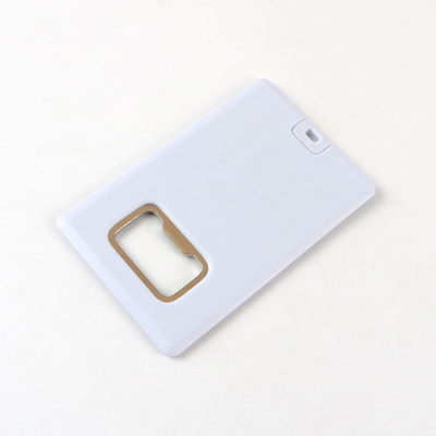 금속병 오프너 USB 2.0 128GB와 신용카드 신용 카드 USB 플래쉬 드라이브