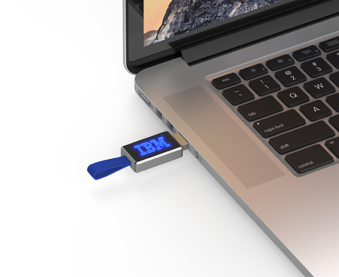 컴퓨터에 읽을 때 금속 Usb 메모리는 LED 라이트로 2.0개 조각 로고를 붙입니다