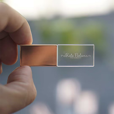 조각 또는 C형과 UDP와 인쇄 로고 고속 크리스탈 USB 플래시 드라이브
