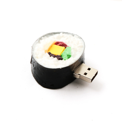 수시 모양 USB 2.0 인터페이스 인쇄 로고 뒷면과 개인화된 USB 플래시 드라이브