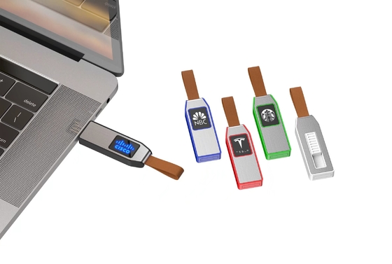 빠르고 안전한 데이터 전송을 위해 LED 빛으로 아크릴 등급 크리스탈 USB 플래시 드라이브