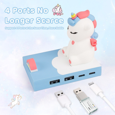 이시캐리 멀티 포트 C형 USB C 허브 스마트 어댑터