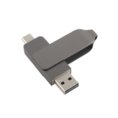 총 블랙 메탈 타입 C USB 플래시 드라이브 트위스트 모양 빠른 속도 3.0 및 3.0