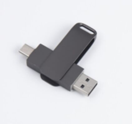 총 검은 USB 3.0 C 타입 포트 USB 플래시 드라이브 전화 및 컴퓨터 캔 호환성 256GB 512GB 1TB