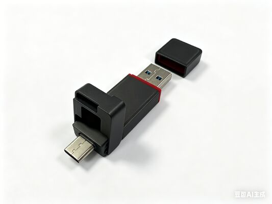 유형 C 항구를 가진 총 검정 금속 Usb 섬광 드라이브는 고객 요구에 따릅니다 금속 몸은 레이저 로고 할 수 있습니다