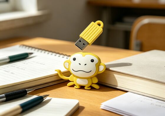 사용자 정의 원숭이 모양 PVC 곰팡이 개인화된 USB 플래시 드라이브 마케팅 및 안전한 데이터 접근을 위한 데이터 암호화 옵션
