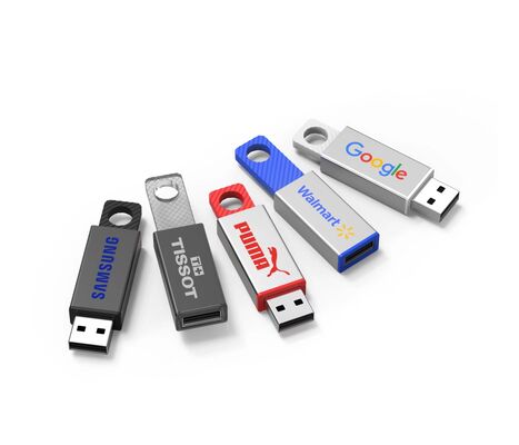 금속 케이스 및 온화 유리 금속 플래시 드라이브 1GB 2GB 4GB 8GB 16GB 32GB 64GB 및 128GB 용량으로 데이터 저장 공간을 제공합니다