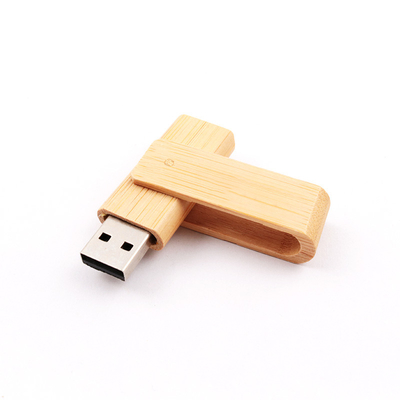 256GB 512GB 1TB 대나무 USB 플래쉬 드라이브 회전 모양은 360 도 3.0 고속을 구깁니다