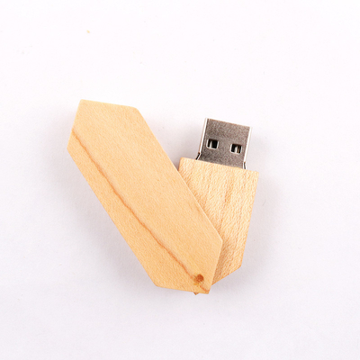 180 급 트위스트 나무로 된 USB 플래시는 2.0과 USB 3.0 50-100MB/S 엠보싱 로고를 운전합니다