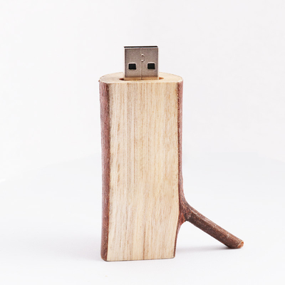 트리 루트 USB 플래시는 2.0 3.0 원형 자연 환경 나무로 된 128GB 256GB를 운전합니다