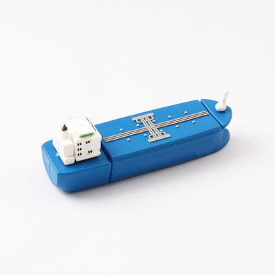 주문 제작된 조립한 PVC 어선 모양이 형성된 USB 플래시는 2.0과 3.0 256GB 512GB 1TB를 운전합니다