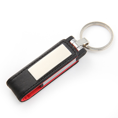 금속 용기 실제적 가죽 USB 플래시는 승인받은 64GB 128GB 256GB FCC를 운전합니다