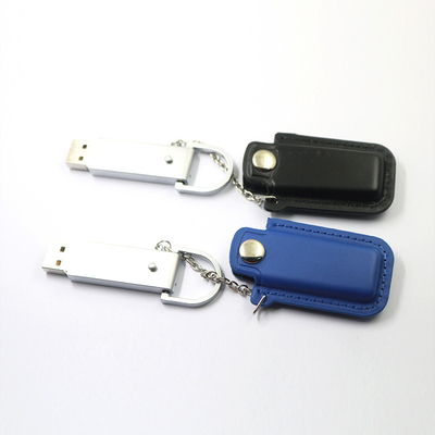 엠보싱 로고 가죽 플래시는 128GB 32GB 대용량 메모리 스틱을 운전합니다