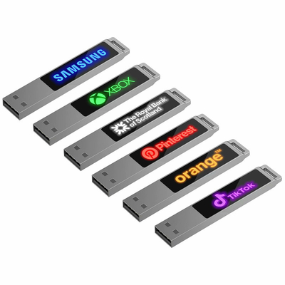 로스 고속 크리스탈 Usb 플래시는 LED 라이트로 16GB 128GB를 운전합니다