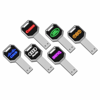 LED 라이트 크리스탈 Usb는 2.0 128GB 고속 플래시 칩 15MB/S를 운전합니다
