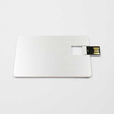 32GB 64GB 금속 신용 카드 방식 usb는 UDP 순간 2.0 80MB/S를 운전합니다