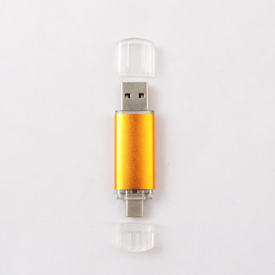 안드로이드 아이폰을 위한 256GB OTG USB 플래쉬 드라이브 레이저 로고를 금속을 입히세요