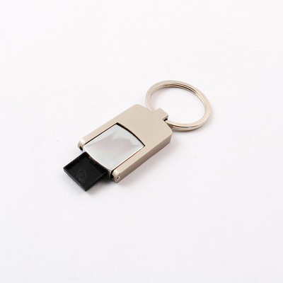 2.0 금속 USB 플래시는 열쇠 고리와 UDP 플래시 칩 은빛 본체를 운전합니다