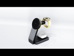 빠른 1에서 3를 부과하는 접을 수 있는 무선은 15W 흑백을 고발합니다